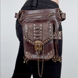 Women's Retro Punk Crossbody Bag